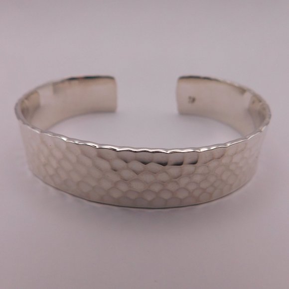 SILPADA HAMMERED STERLING SILVER CUFF BRACELET - Picture 5 of 13